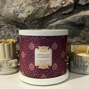 BBW snowflakes and cashmere 3 wick candle
